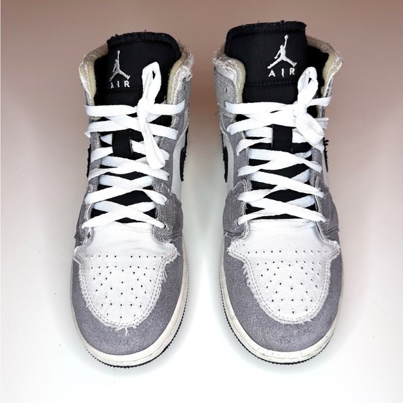 Jordan 1 Mid SE Craft PS Cement Grey Youth SZ 6Y Sneaker FD9091- 002 Shoes - Picture 1 of 9